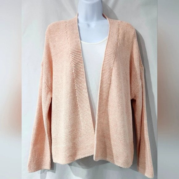 Old Navy Women's Grab and Go Cardigan Size Large Peachy Treat Knit Scandi Chic - Picture 1 of 9